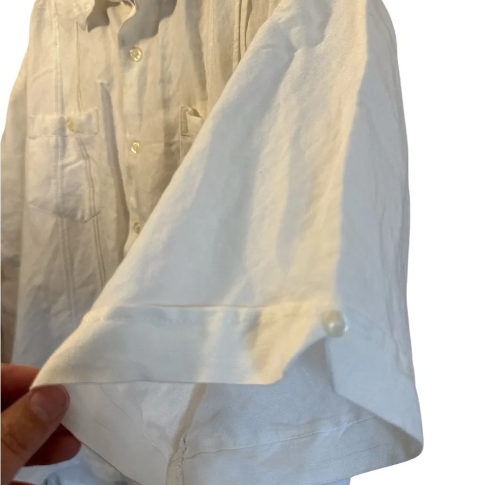 Cubavera Short Sleeve Shirt Mens Sz XL Cream, Beach Wedding, Vacation, Cruise​ - Picture 4 of 6